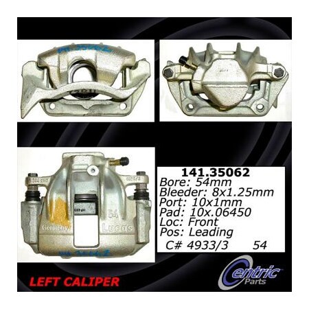 Centric Semi-Loaded Brake Caliper, Parts, 141.35062 141.35062